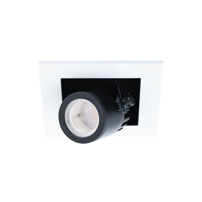 WAC MT-4115T Silo Multiples 1 Light Non-IC Rated Housing with Light Engine and Trim - White/Black