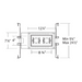 WAC MT-4210L Silo Multiples 2 Light IC Airtight Housing with Light Engine and Invisible Trim