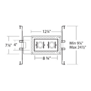 WAC MT-4215L Silo Multiples 2 Light Non-IC Rated Housing with Light Engine and Invisible Trim