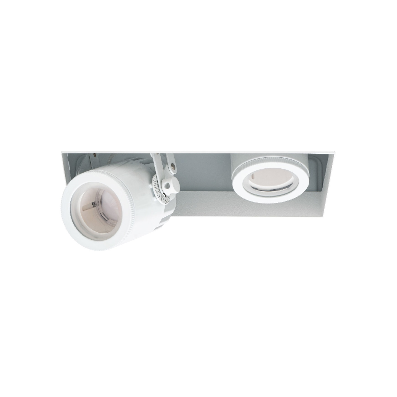 WAC MT-4215L Silo Multiples 2 Light Non-IC Rated Housing with Light Engine and Invisible Trim - White/White