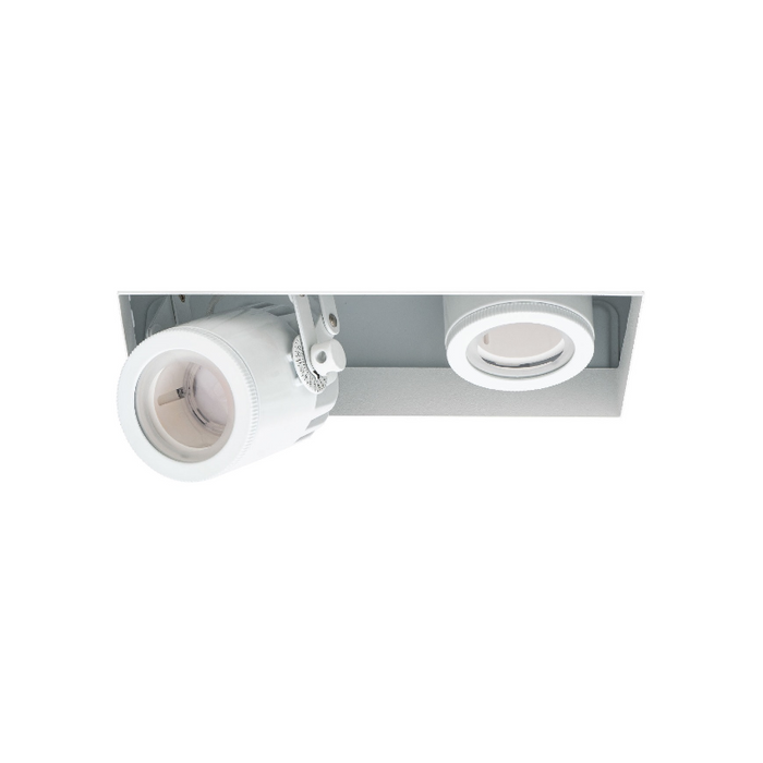 WAC MT-4215L Silo Multiples 2 Light Non-IC Rated Housing with Light Engine and Invisible Trim - White/White