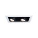 WAC MT-4215T Silo Multiples 2 Light Non-IC Rated Housing with Light Engine and Trim - White/Black