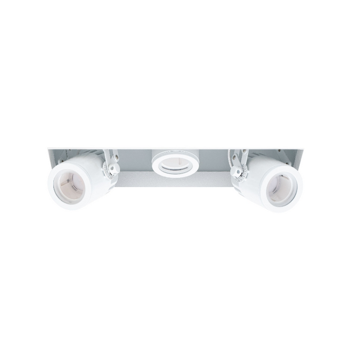WAC MT-4315L Silo Multiples 3 Light Non-IC Rated Housing with Light Engine and Invisible Trim - White/White