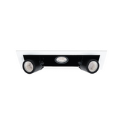 WAC MT-4315T Silo Multiples 3 Light Non-IC Rated Housing with Light Engine and Trim - White/Black