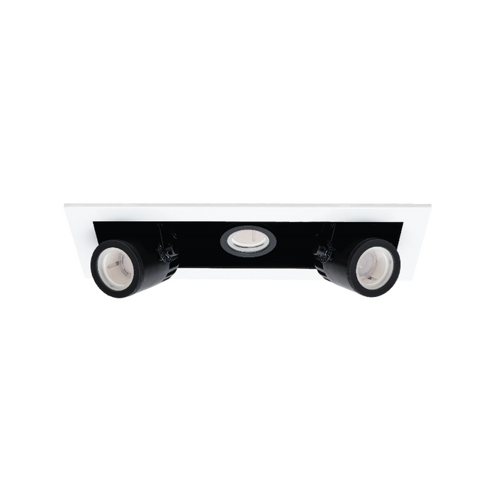 WAC MT-4315T Silo Multiples 3 Light Non-IC Rated Housing with Light Engine and Trim - White/Black