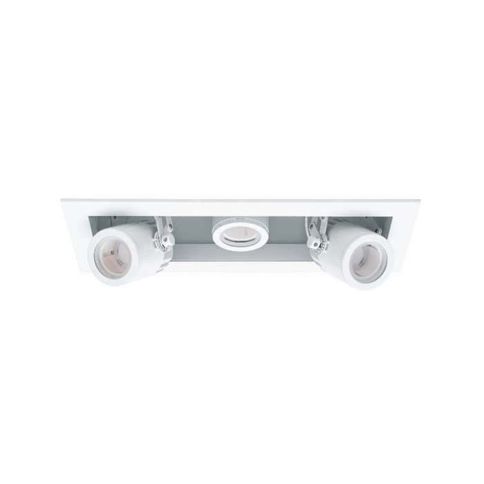 WAC MT-4315T Silo Multiples 3 Light Non-IC Rated Housing with Light Engine and Trim - White/White