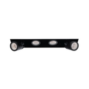 WAC MT-4415L Silo Multiples 4 Light Non-IC Rated Housing with Light Engine and Invisible Trim - White/Black