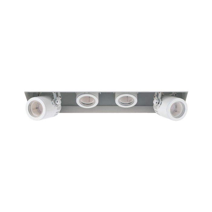 WAC MT-4415L Silo Multiples 4 Light Non-IC Rated Housing with Light Engine and Invisible Trim - White/White