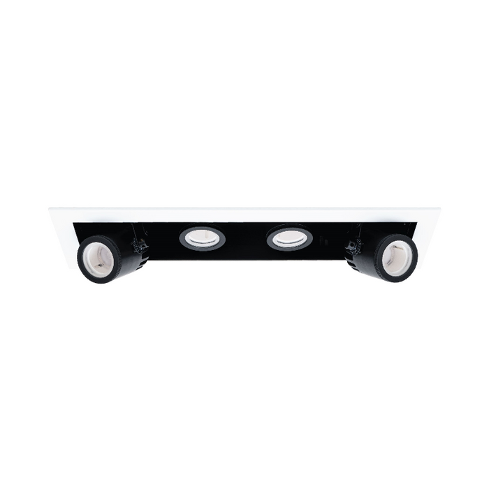 WAC MT-4410T Silo Multiples 4 Light IC Airtight Housing with Light Engine and Trim - White/Black
