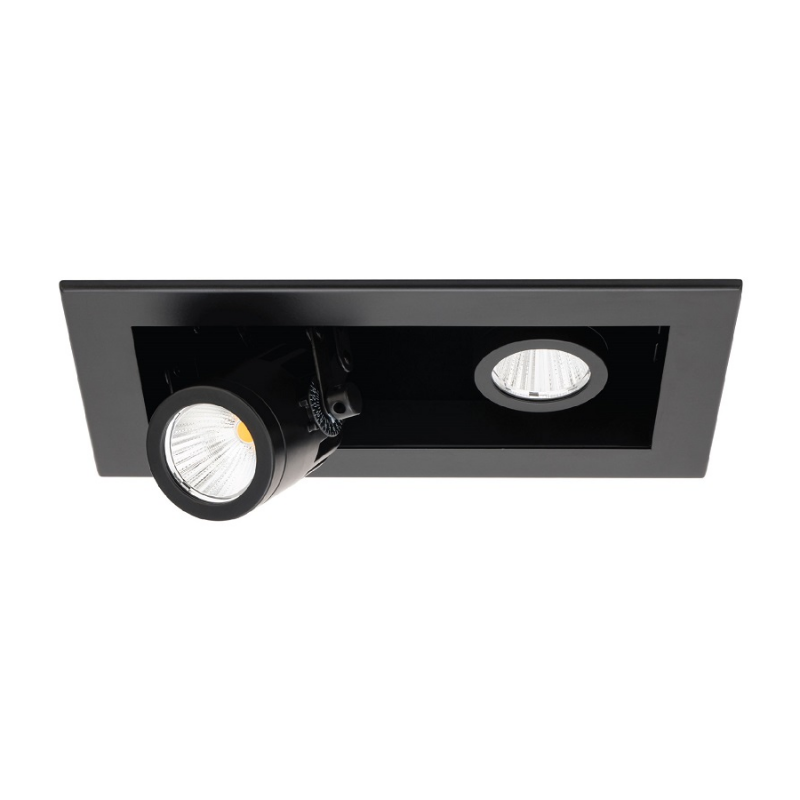 WAC MT-4LD216 2-lt LED Precision Multiples Spot Trim - Black