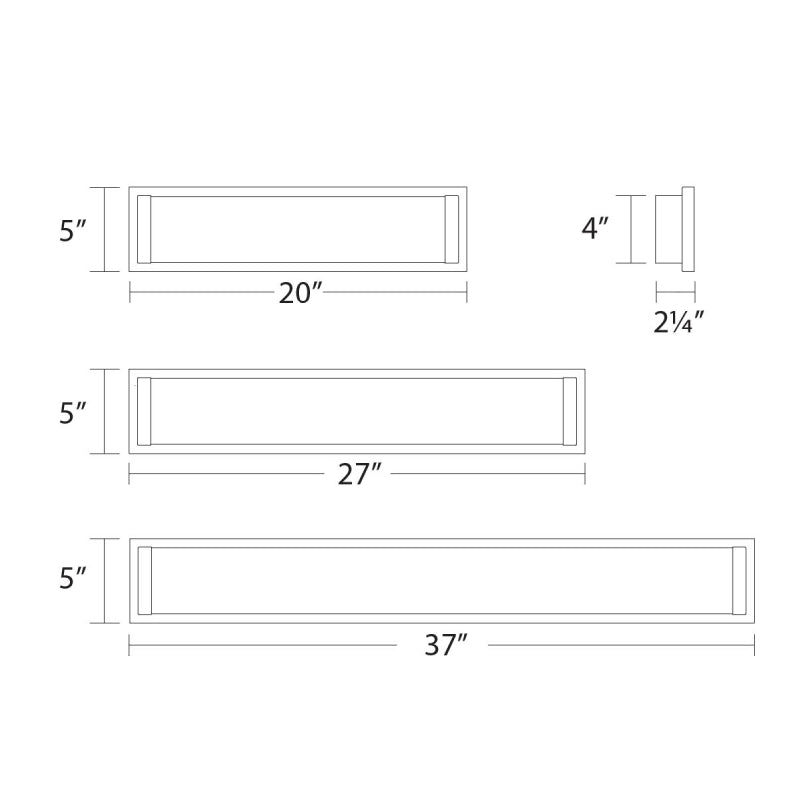 WAC WS-180137 Metro 1-lt LED 37" Vanity Light, 3000K
