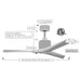 Matthews Fan Mollywood 52" Ceiling Fan