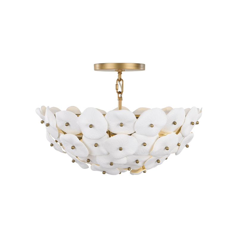 Metropolitan N1823 Coastlyn 3-lt 22" Semi-Flush Mount