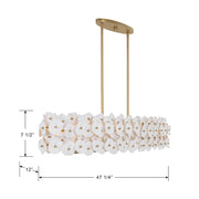 Metropolitan N1825 Coastlyn 6-lt 47" Linear Chandelier