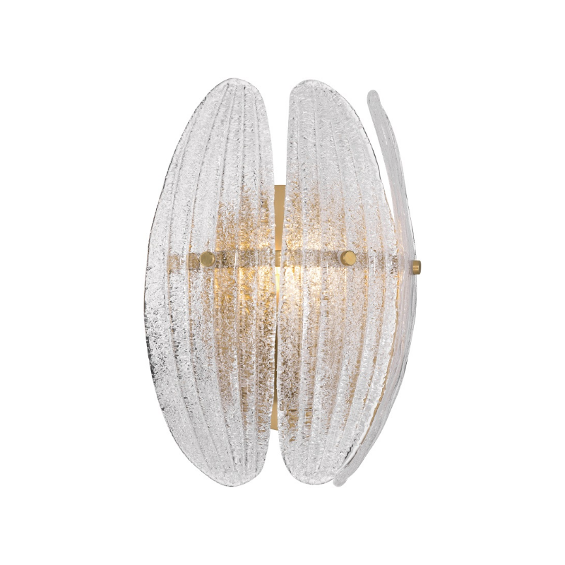 Metropolitan N2241 Marclaire 1-lt 12" Tall Wall Sconce - Legacy Brass/Clear