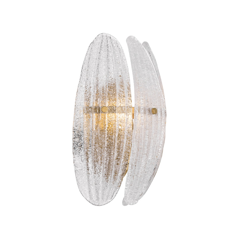 Metropolitan N2241 Marclaire 1-lt 12" Tall Wall Sconce - Legacy Brass/Clear