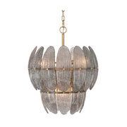 Metropolitan N2246 Marclaire 6-lt 20" Pendant - Legacy Brass/Grey Glass