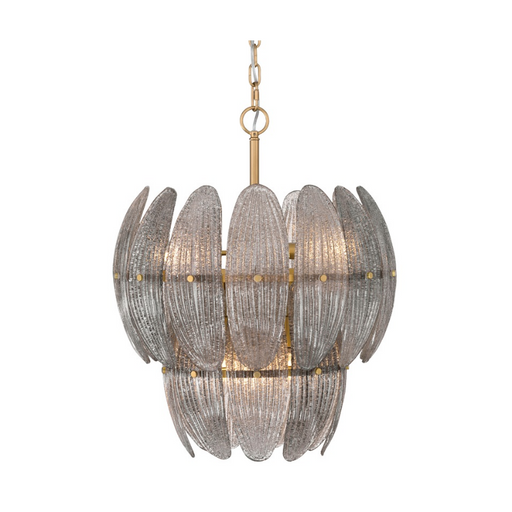 Metropolitan N2246 Marclaire 6-lt 20" Pendant - Legacy Brass/Grey Glass