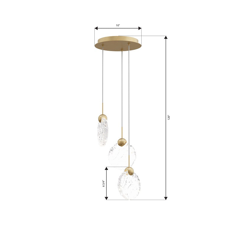 Metropolitan N2373 Briselle 3-lt 10" LED Pendant
