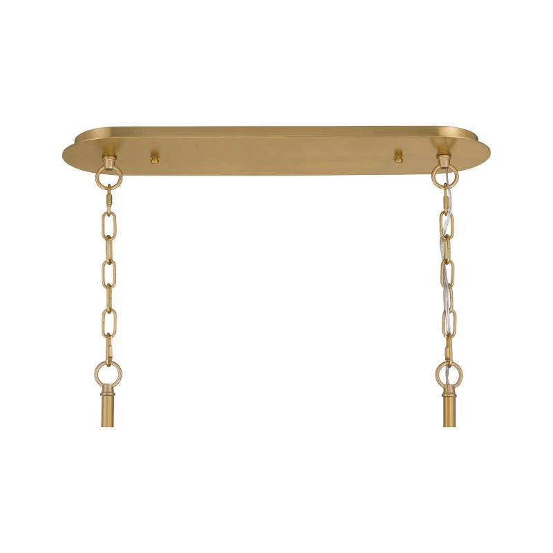 Metropolitan N3127 Glassara 8-lt 48" Linear Chandelier