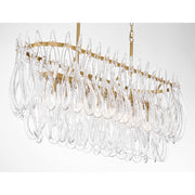 Metropolitan N3127 Glassara 8-lt 48" Linear Chandelier