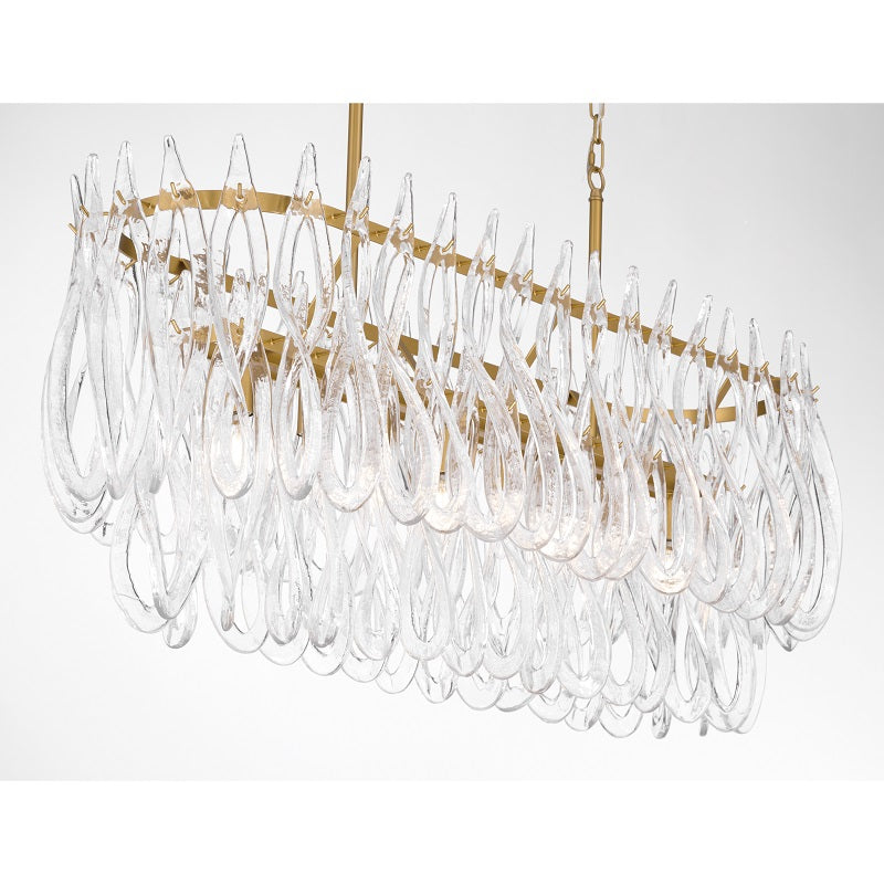 Metropolitan N3127 Glassara 8-lt 48" Linear Chandelier