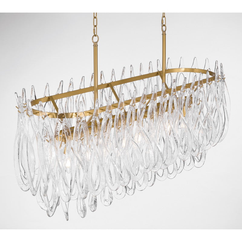 Metropolitan N3127 Glassara 8-lt 48" Linear Chandelier
