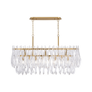 Metropolitan N3127 Glassara 8-lt 48" Linear Chandelier