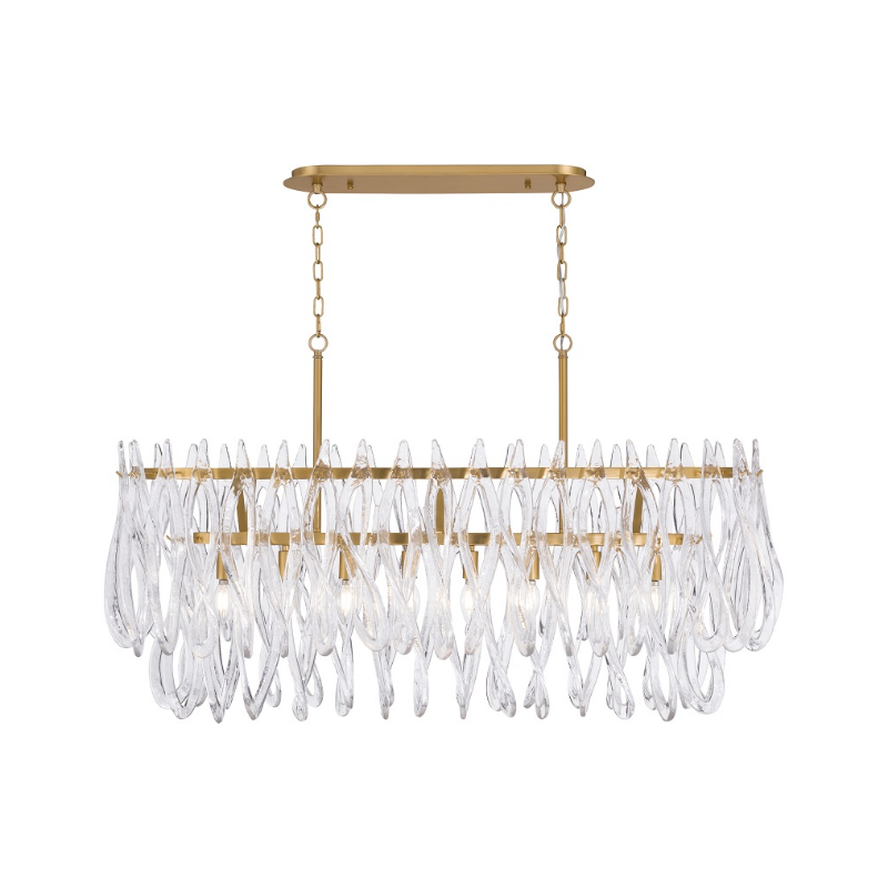 Metropolitan N3127 Glassara 8-lt 48" Linear Chandelier