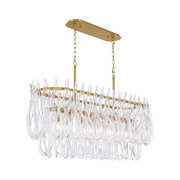 Metropolitan N3127 Glassara 8-lt 48" Linear Chandelier