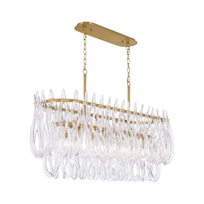 Metropolitan N3127 Glassara 8-lt 48" Linear Chandelier