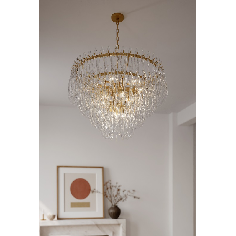 Metropolitan N3129 Glassara 15-lt 40" Pendant