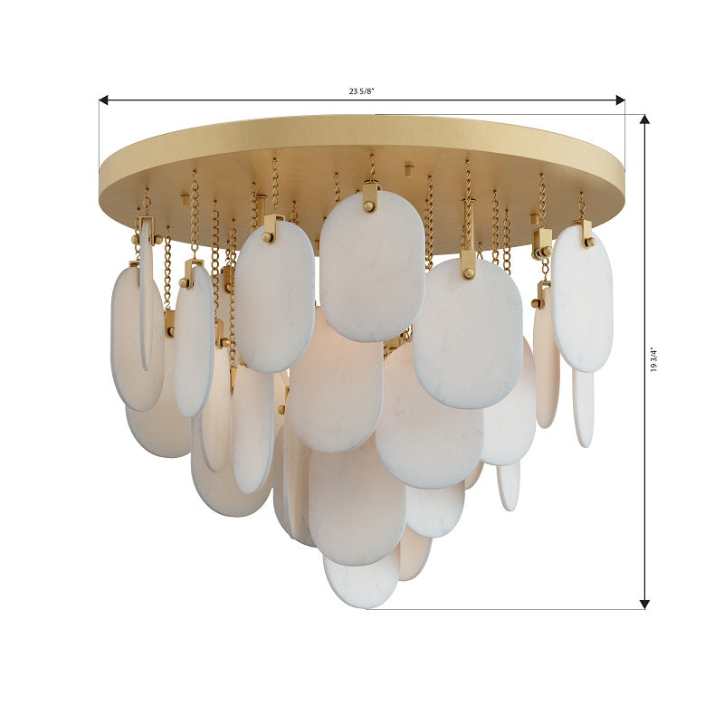 Metropolitan N3675 Velisse 5-lt 24" Flush Mount
