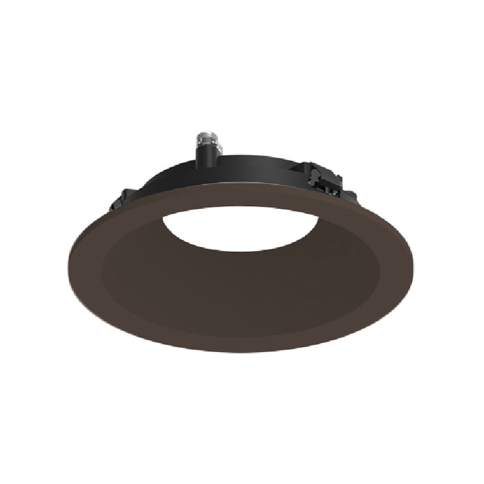 Nora NAPF-3RDN 3" Apollo Round Flanged Downlight Trim with Clear Lens - Bronze