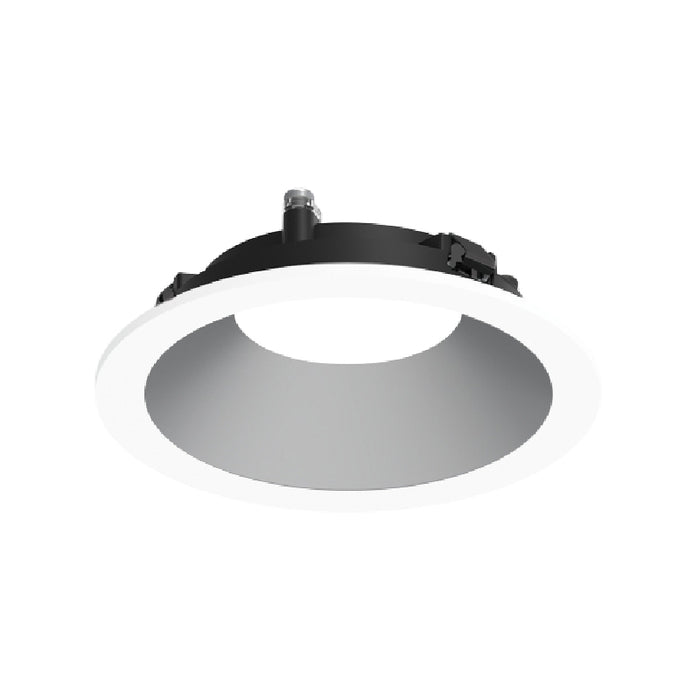 Nora NAPF-3RDN 3" Apollo Round Flanged Downlight Trim - Haze/Matte Powder White