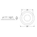 Nora NAPF-3RDN 3" Apollo Round Flanged Downlight Trim with Clear Lens