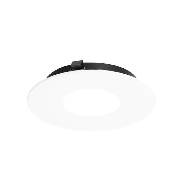 Nora NAPF-3RPH 3" Apollo Round Flanged Pinhole Trim - Matte Powder White