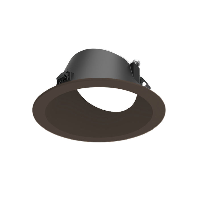 Nora NAPF-3RWW 3" Apollo Round Flanged Wall Wash Trim with Clear Lens - Bronze