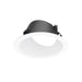 Nora NAPF-3RWW 3" Apollo Round Flanged Wall Wash Trim with Clear Lens - Matte Powder White
