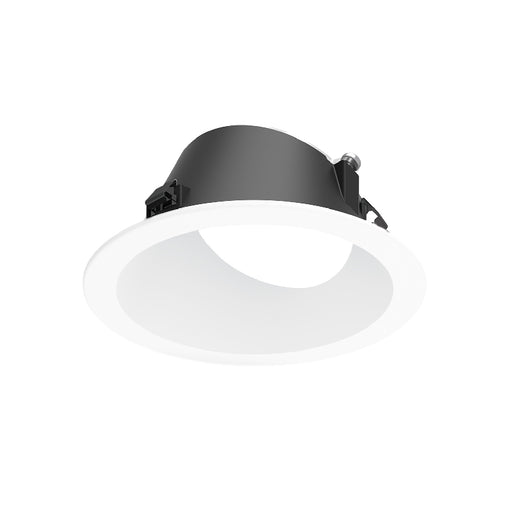 Nora NAPF-3RWW 3" Apollo Round Flanged Wall Wash Trim - Matte Powder White