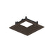 Nora NAPF-3SDN/CL 3" Apollo Square Flanged Downlight Trim with Clear Lens - Bronze