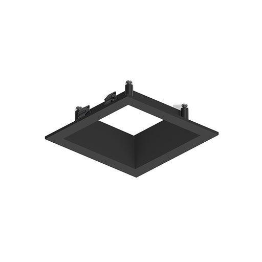 Nora NAPF-3SDN 3" Apollo Square Flanged Downlight Trim - Black