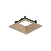 Nora NAPF-3SDN/CL 3" Apollo Square Flanged Downlight Trim with Clear Lens - Wheat Diffused