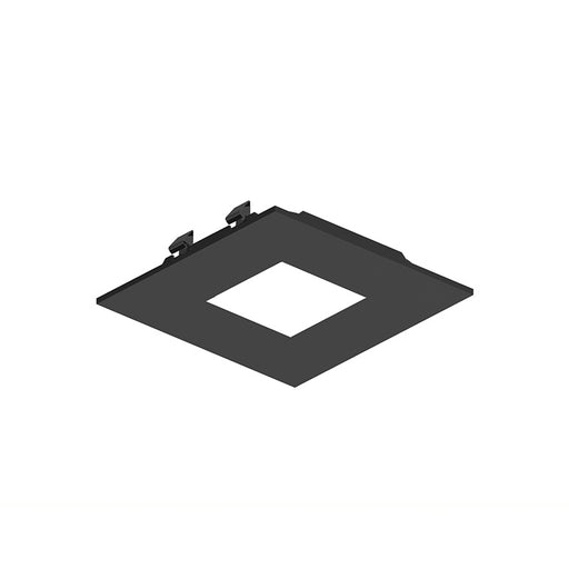 Nora NAPF-3SPH/CL 3" Apollo Square Flanged Pinhole Trim with Clear Lens - Black