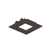 Nora NAPF-3SPH/CL 3" Apollo Square Flanged Pinhole Trim with Clear Lens - Bronze