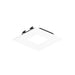 Nora NAPF-3SPH 3" Apollo Square Flanged Pinhole Trim - Matte Powder White