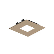 Nora NAPF-3SPH/CL 3" Apollo Square Flanged Pinhole Trim with Clear Lens - Wheat Diffused