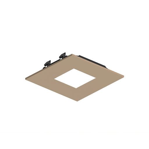 Nora NAPF-3SPH/CL 3" Apollo Square Flanged Pinhole Trim with Clear Lens - Wheat Diffused