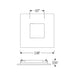 Nora NAPF-3SPH 3" Apollo Square Flanged Pinhole Trim
