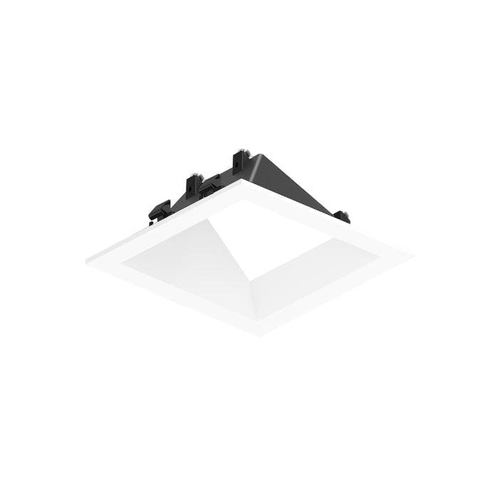 Nora NAPF-3SWW 3" Apollo Square Flanged Wall Wash Trim with Clear Lens